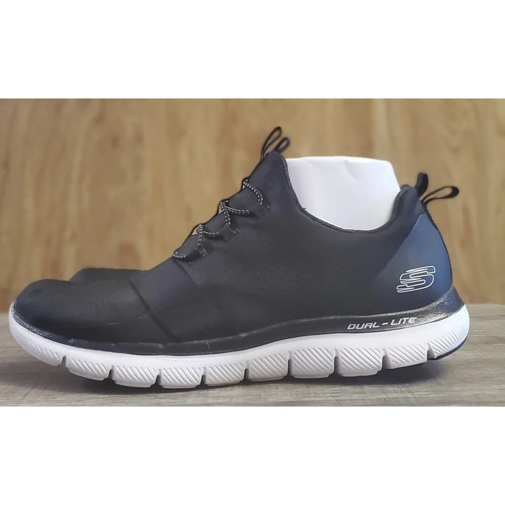 Skechers Dual Lite Memory Foam Slip On Shoes Womens Size 8.5‎ Black